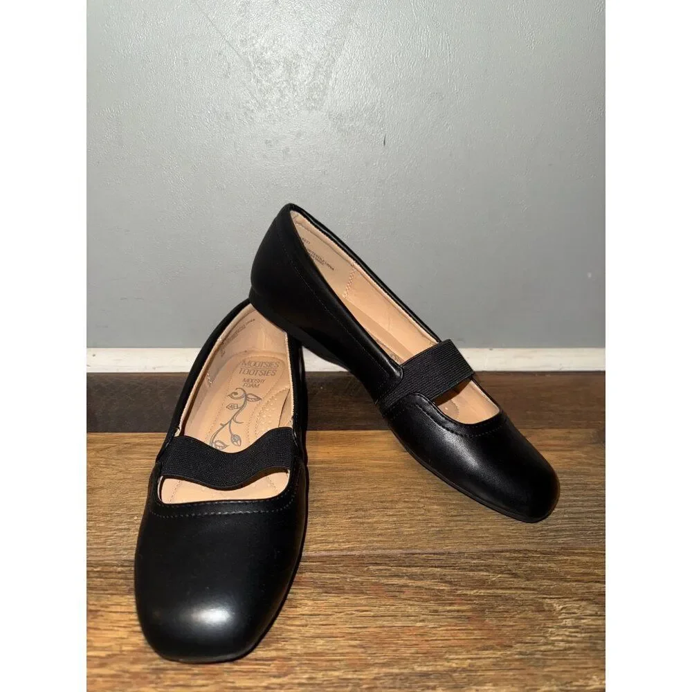 Mootsies Tootsies Black Mary Jane Flats